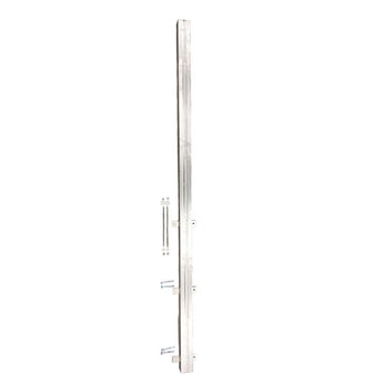 Post for half wall, stainless steel - Milcotec