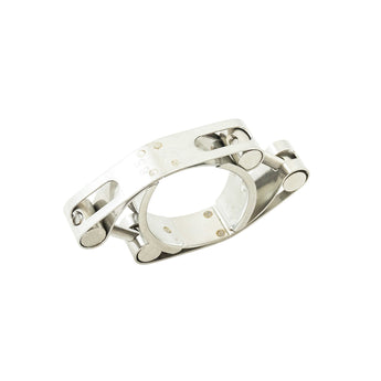 Clamp, stainless steel - pari with 2 screws - Milcotec